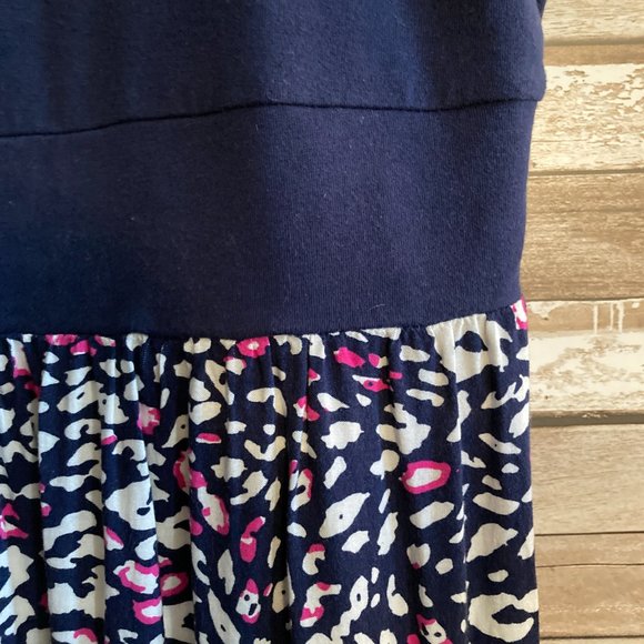 Torrid Navy Blue and Pink Cheetah Print Dress Size 3 - Picture 5 of 9